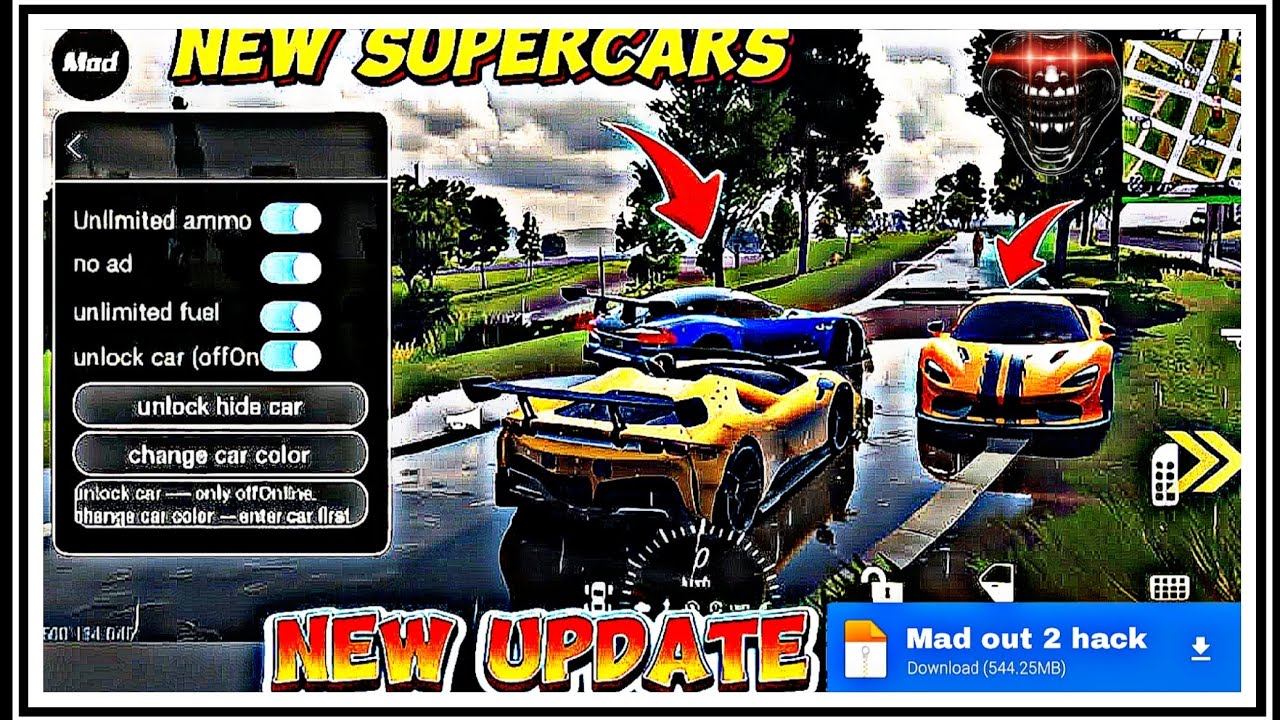 MADOUT2 BIG CITY ONLINE MOD APK 2025|Unlimited Money/All Car Unlock &All Gun Unlock| 18.02.