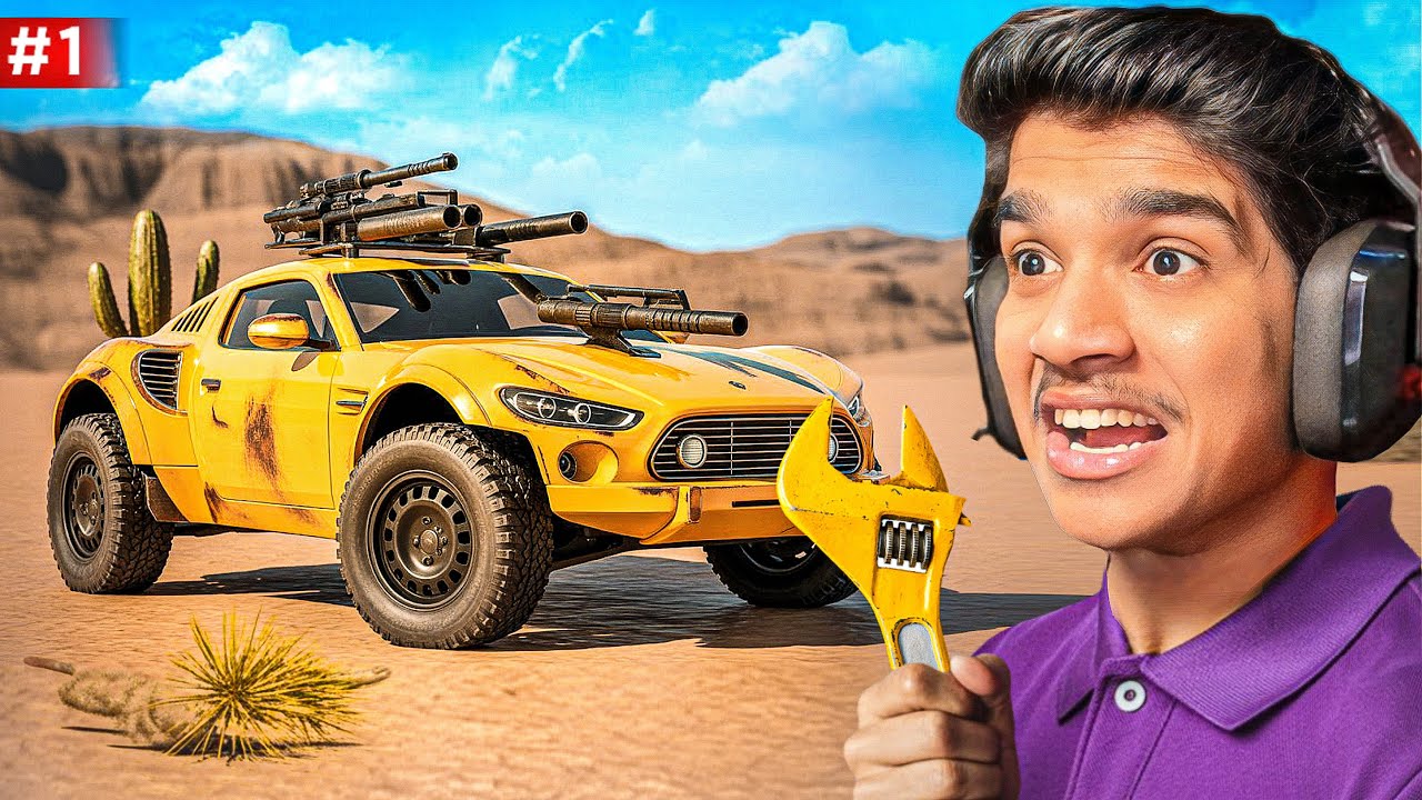 BUILDING MY OWN CAR😨 IN DESERT🌵 | DRIVE BEYOND HORIZON #dfg
