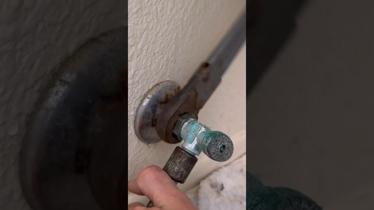 HOW TO INSTALL ANGLE STOPS! #valve #plumbing #plumber #hack #hacks #tricks #tips #101 #construction