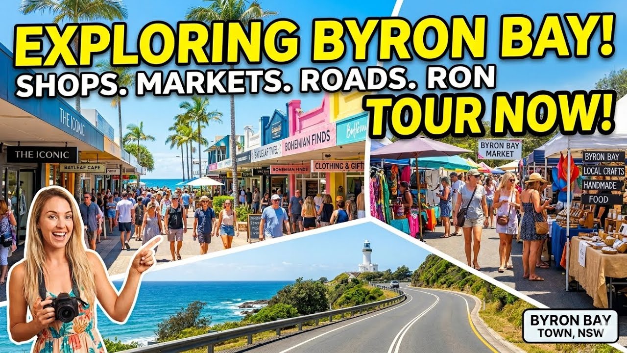 Byron Bay (NSW) 4k virtual Tour 2025 #nsw #byronbay #australian #bondibeach #lighthouse