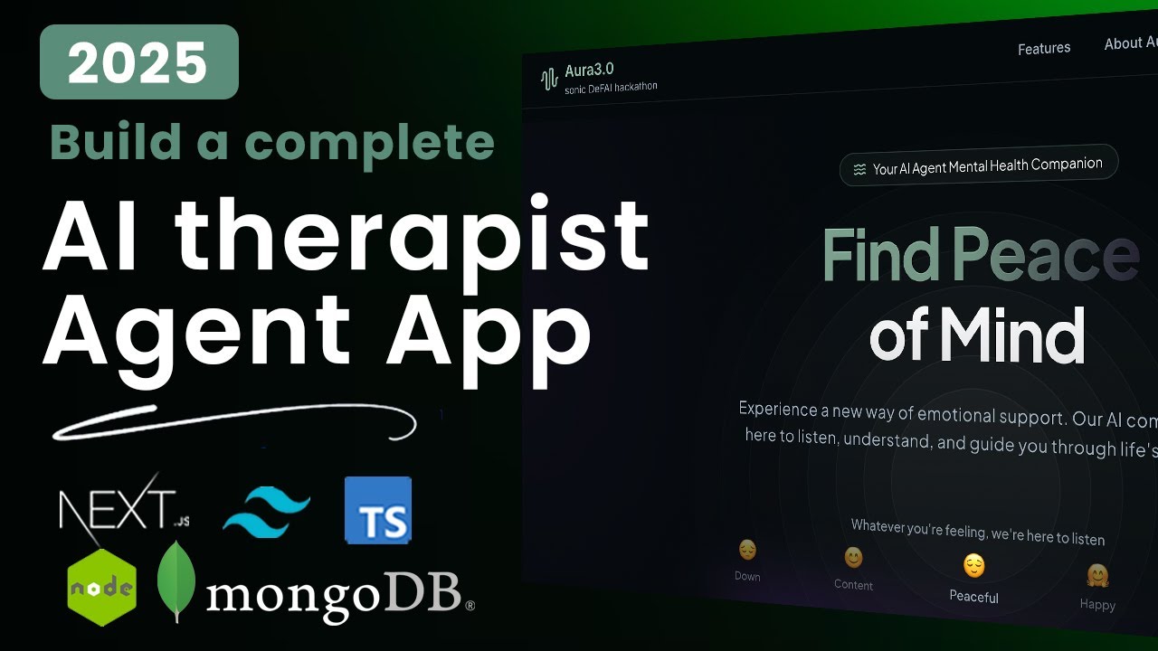 Build a Full Stack AI Therapist Agent App using NextJS,  NodeJs | MongoDB , ExpressJs , EchoAPI