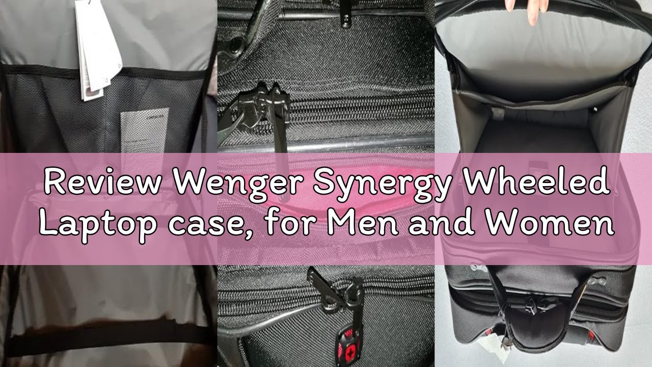 Review Wenger Synergy Wheeled Laptop case, for Men and Women, Business Trolley case, 15.6-inch Noteb
