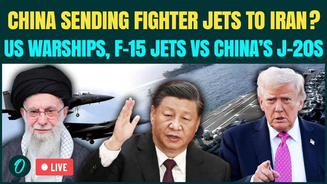 LIVE| 16 Chinese Jets LAND in Iran? China’s J-20s Vs US F-15s - China-Iran Vs US All Out War LIVE