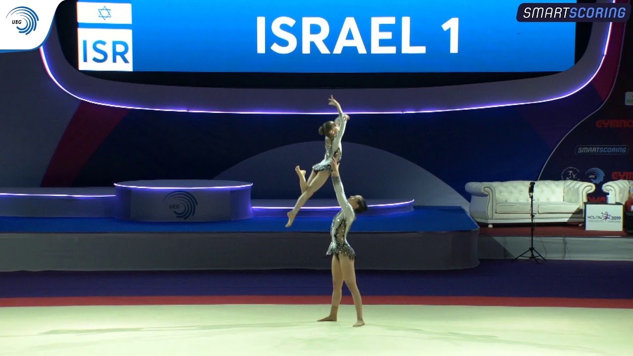 Almog GREEN & Maayan ZUNENSHINE (ISR) - 2019 Acro junior European Champions, balance