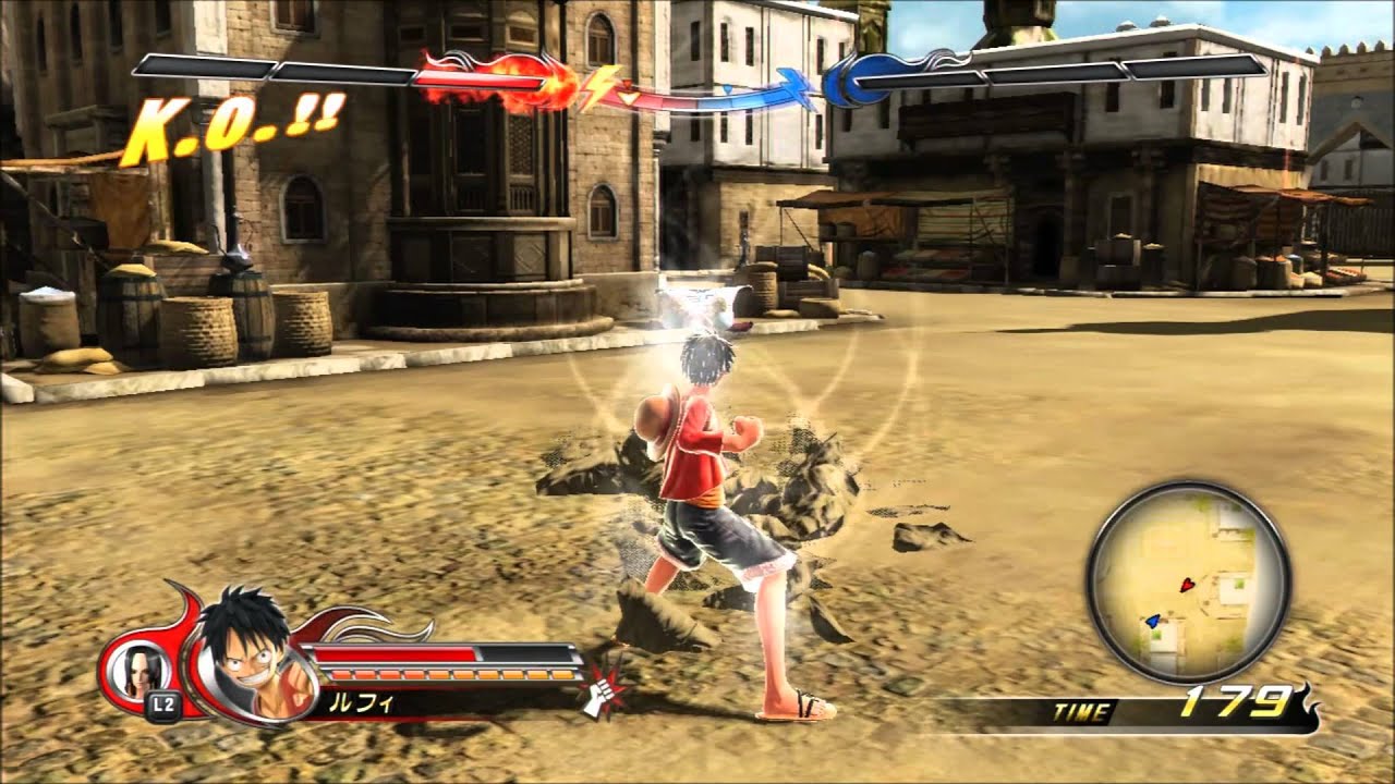 J Stars Victory VS: Monkey D. Luffy Special Attacks and Victory Burst.