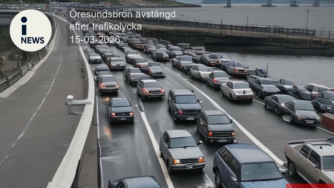 Öresundsbron avstängd efter trafikolycka