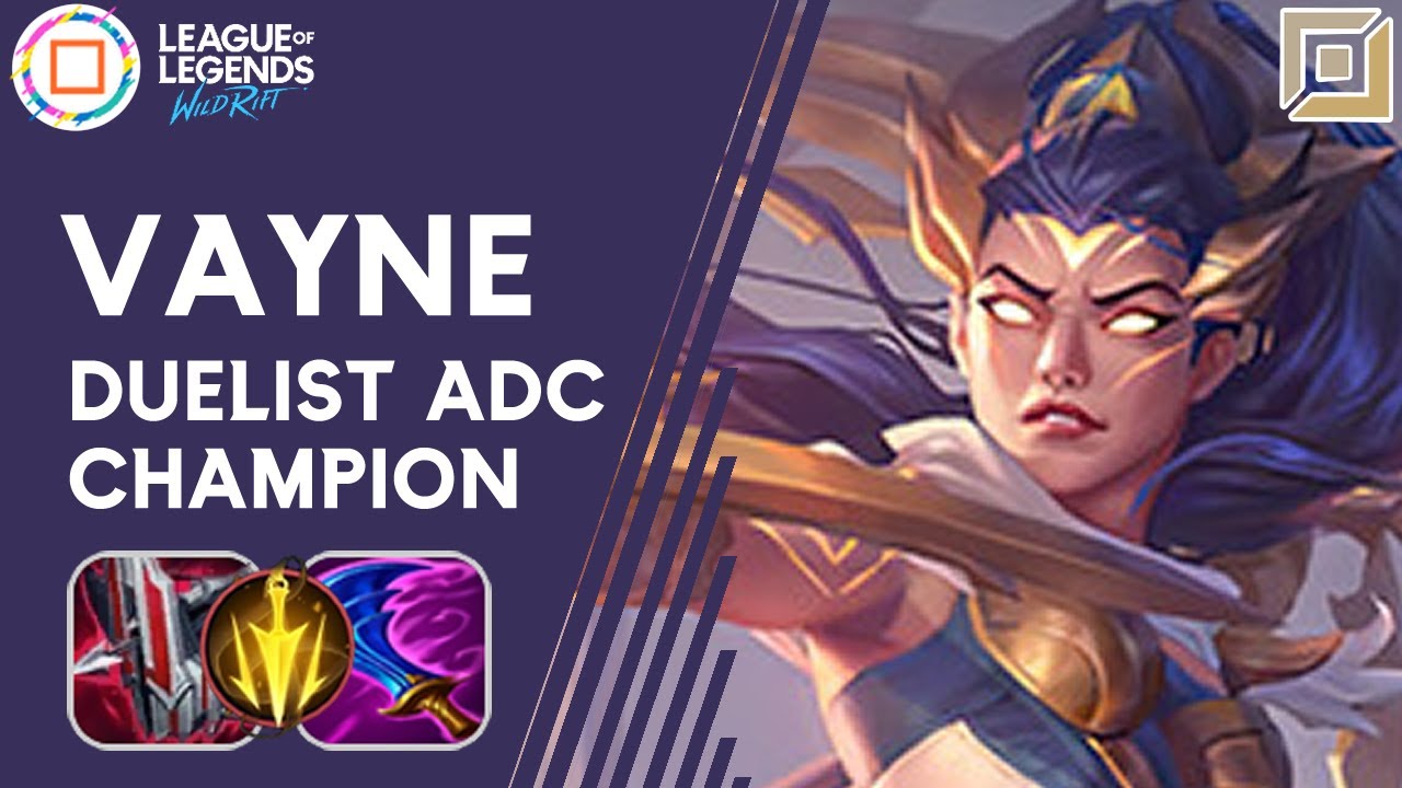 Vayne Duelist ADC Champion || Wild Rift Vayne Gameplay || Vayne Build and Runes || Emerald Rank