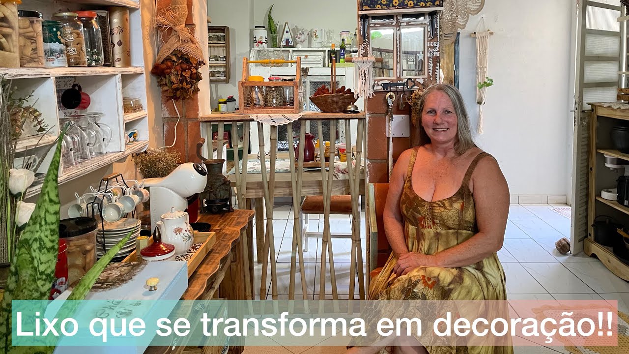 Lixo que se transforma em arte,casa da artista Ângela!!