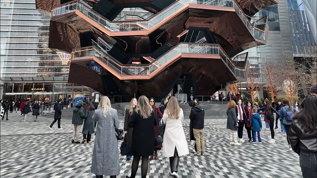 Walking around Hudson Yards (The Vessel and the Edge nyc)