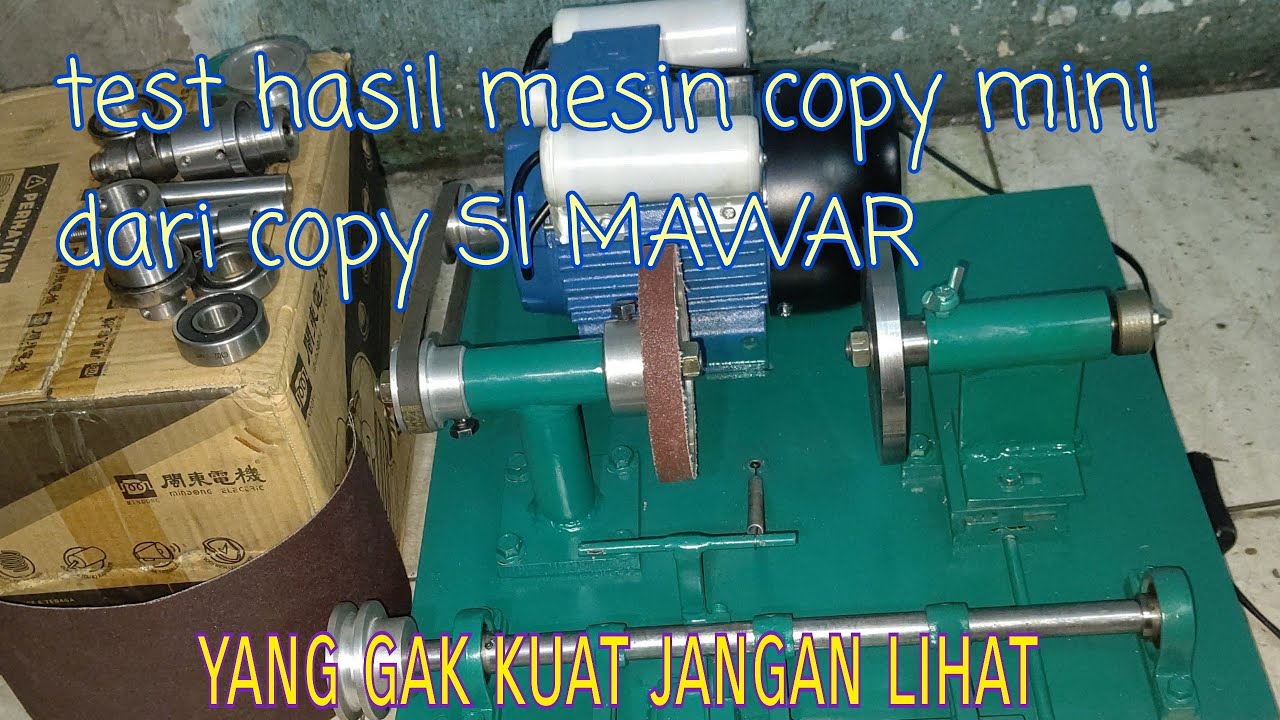 Mesin copy noken super mini rakitan//ini yang di tunggu temen temen👍😁