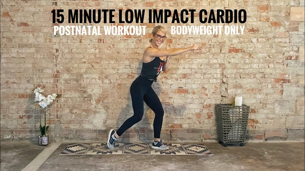 15 Minute Low Impact Postnatal Cardio Workout | Bodyweight Only