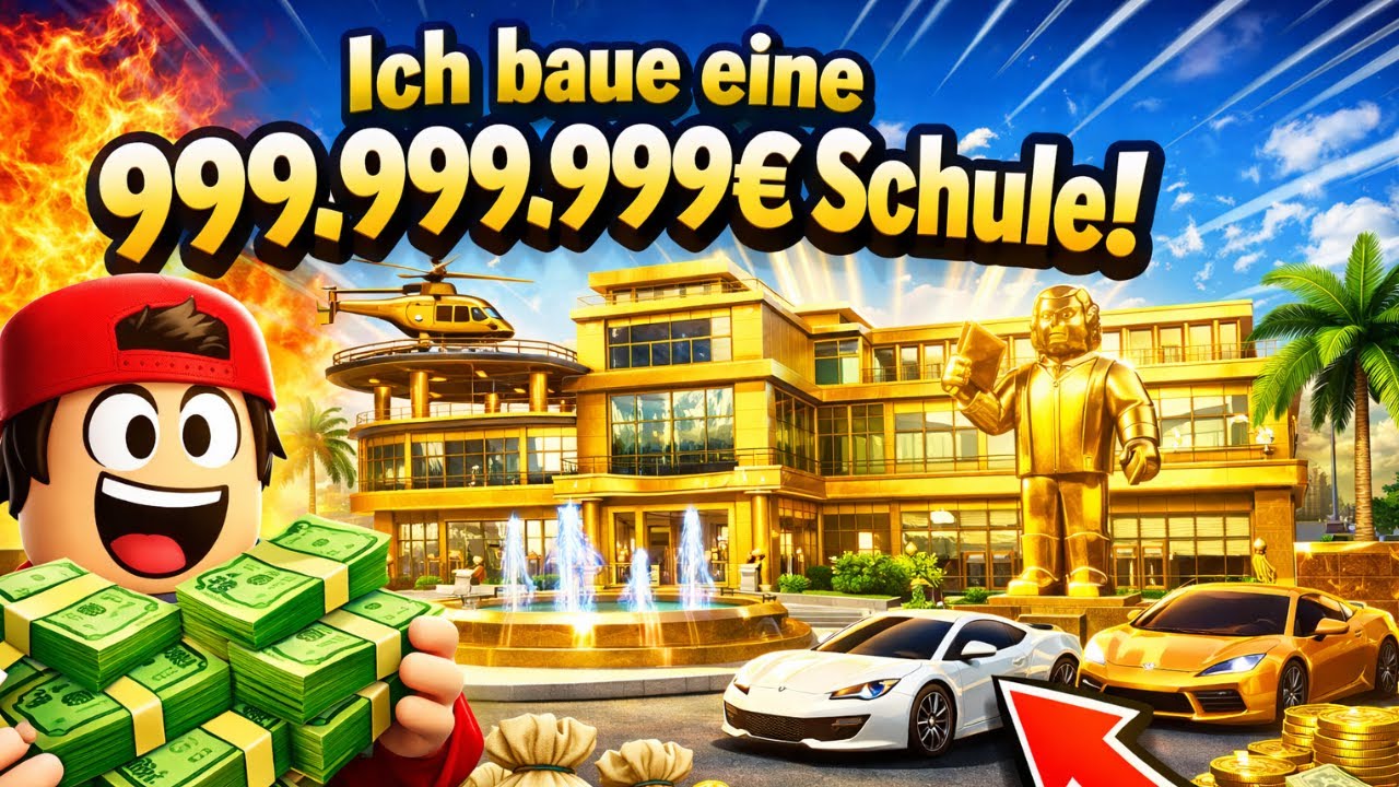 Ich baue eine 999.999.999€ Schule - Roblox | Standogaming