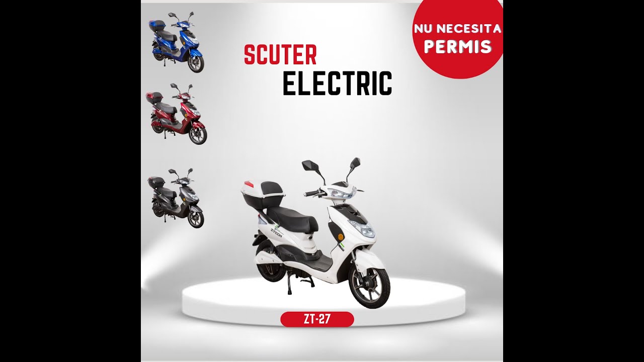 Prezentare scuter electric fara permis Z-tech Zt-27
