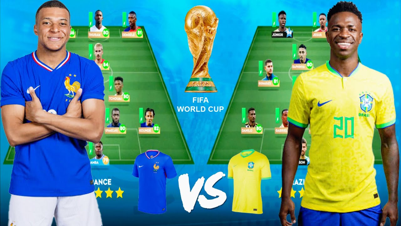 DLS 24 | FRANCE VS BRAZIL | WORLD CUP🌎! | DREAM LEAGUE SOCCER 2024 🎮🔥