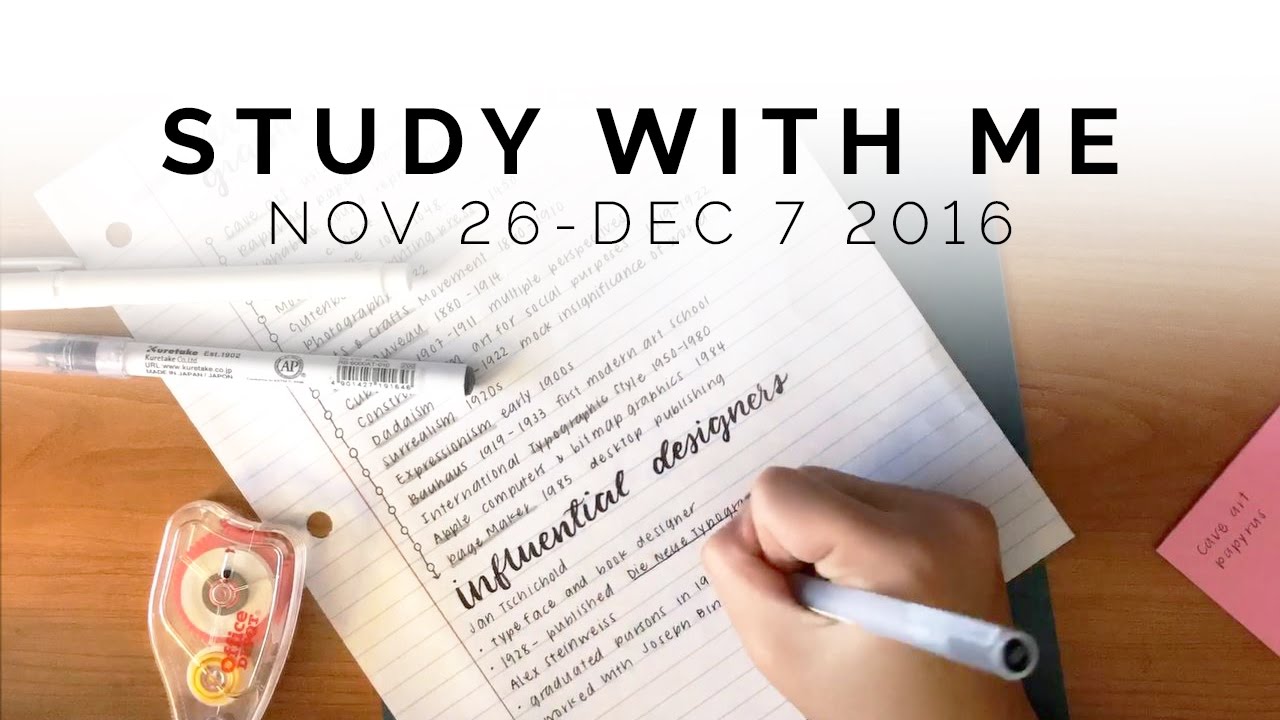 november 26 - december 7 🍁 study with me