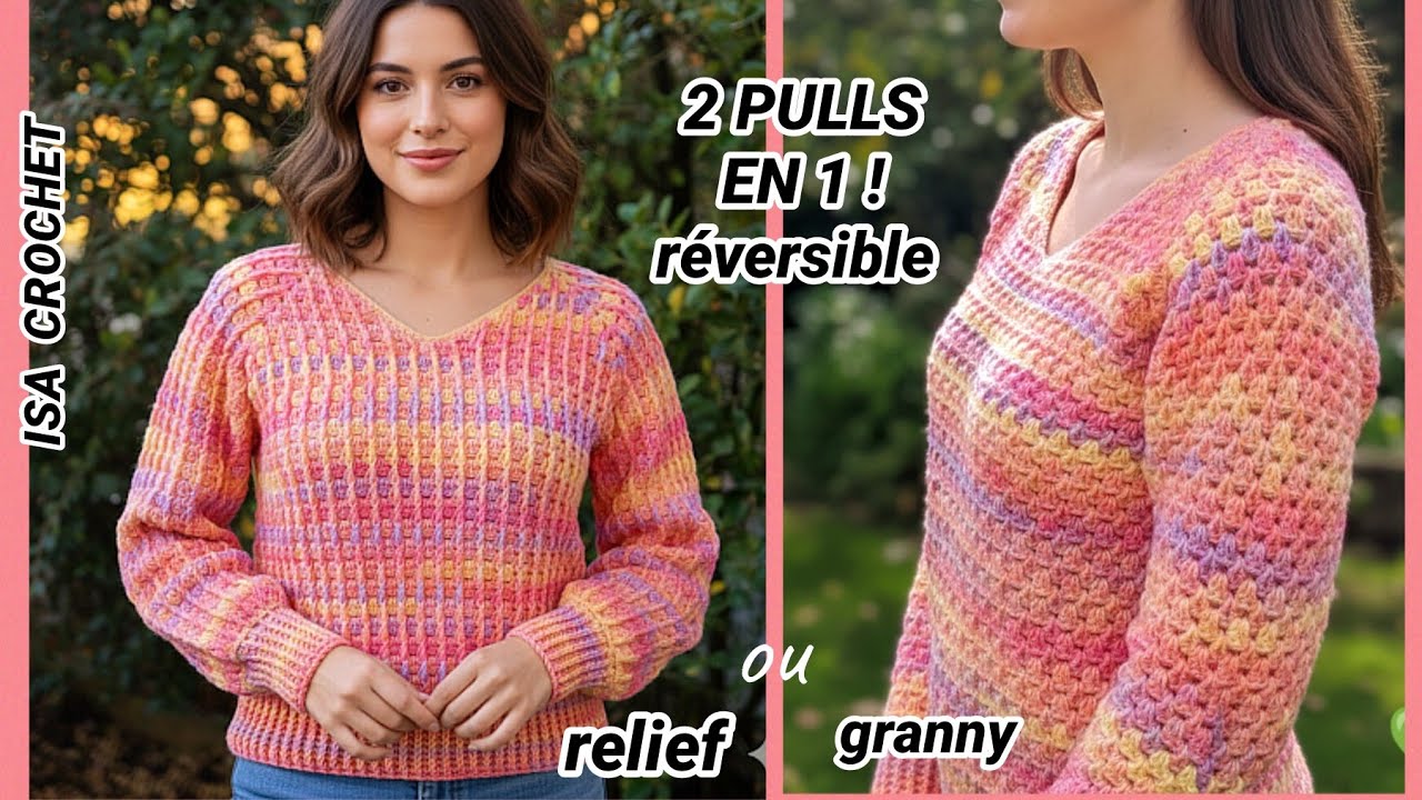  🧡 2 PULLS EN 1 !  PULL  