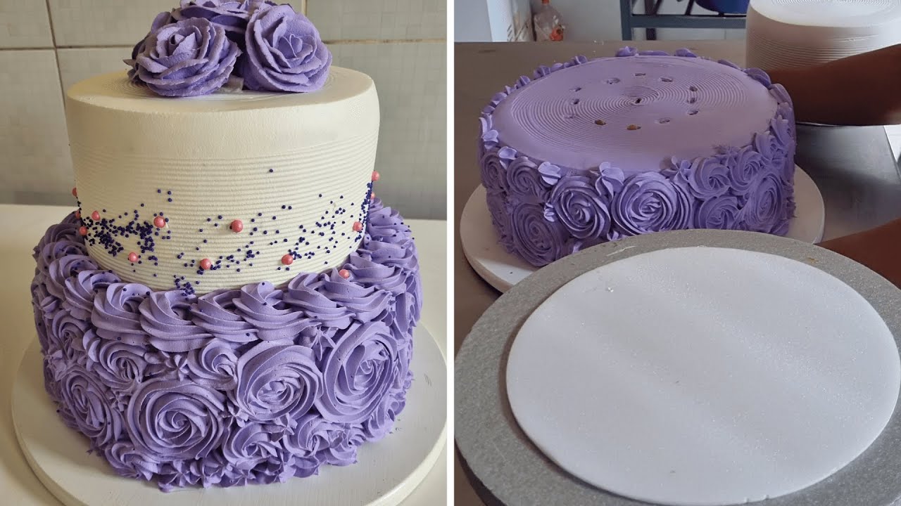 Como hacer un pastel de cumpleaños de dos pisos | ideas para decorar pasteles de dos niveles