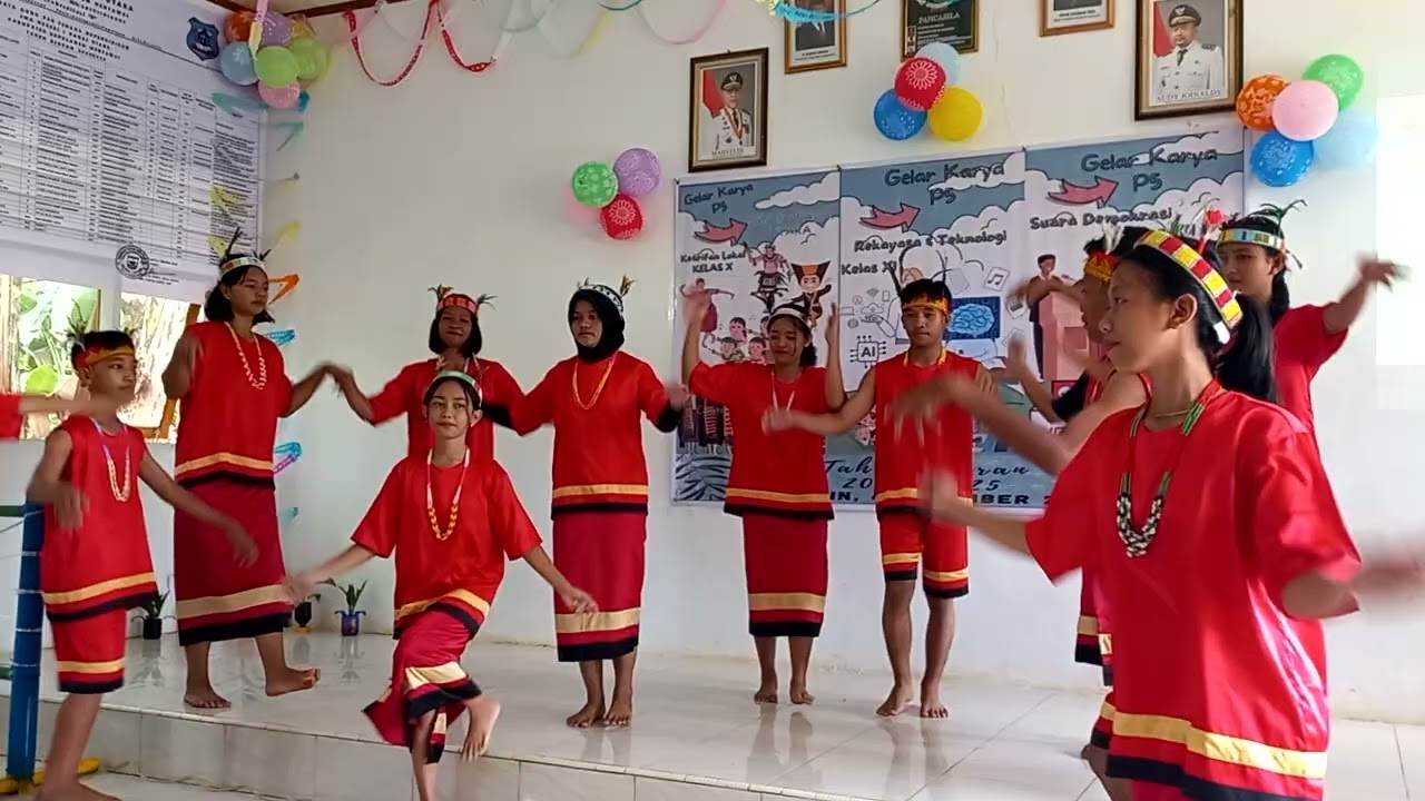 Tarian Mentawai dari Kelas X E 1 SMA Negeri 1 Pagai Utara #gelarkarya #p5