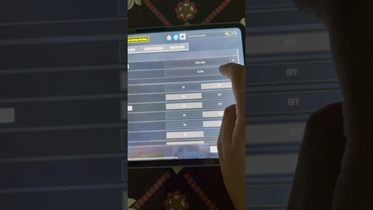Cod Mobile Graphics Quality Very High Frame Rate Ultra Gameplay ipad pro m4 #codmobile