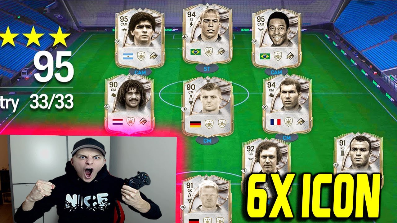 EA FC 26 (FIFA 26): WELTREKORD! 6x ICONS in TOTY 124 Rated Fut Draft Challenge - Ultimate Team