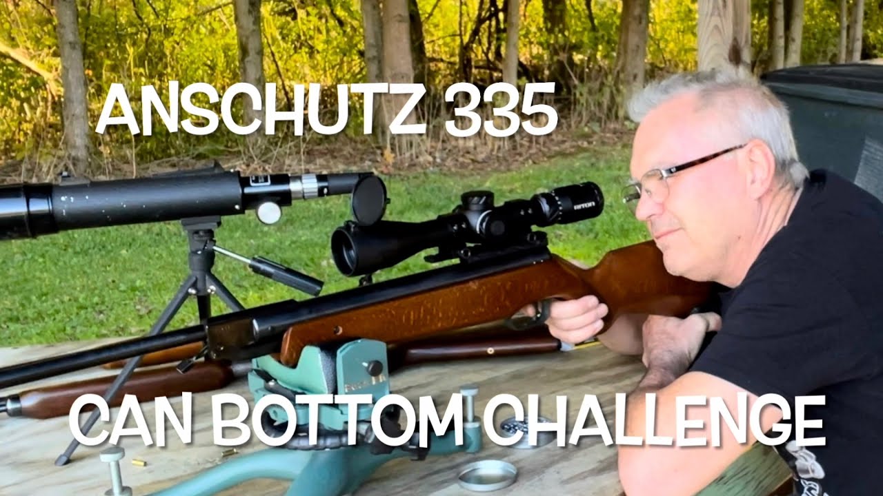 @airgunsofalaska 50 yd Can bottom challenge Anschutz 335 & Riton 3-15x44lw 3 primal