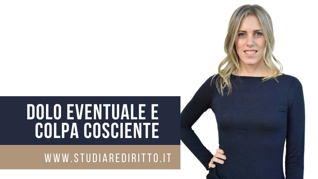 Differenza tra dolo eventuale e colpa cosciente | Studiare Diritto Facile