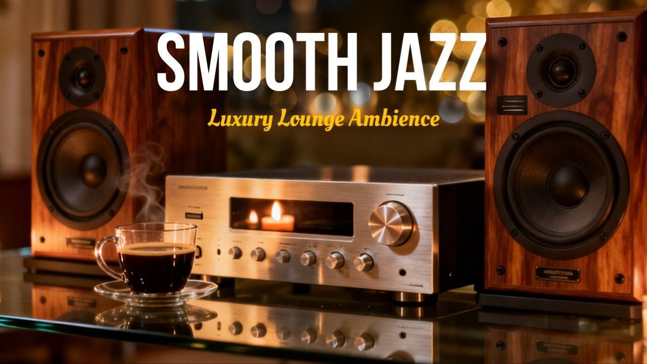 Smooth Jazz ☕ Candlelight Cozy Night | Luxury Lounge Ambience