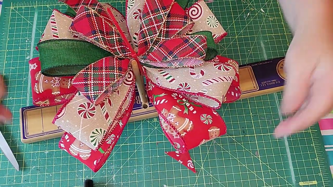 Christmas Bow using the EZ Bow Maker