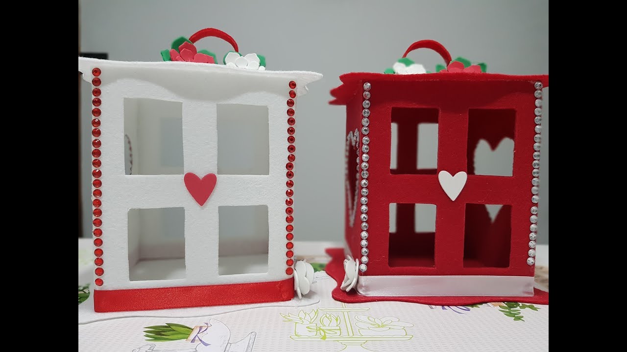 DIY Lanterne grandi  in feltro