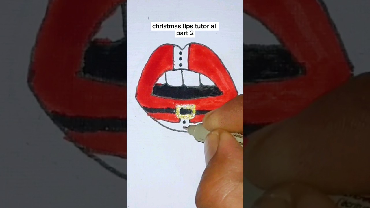 Christmas lips 🌲 part 2 #trending #christmas #shorts