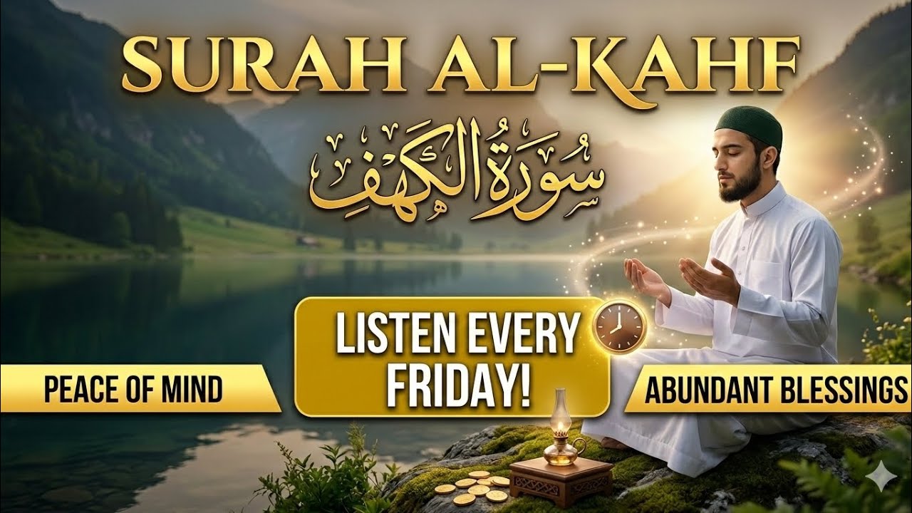 Listen Every Friday! Surah Al-Kahf | Beautiful Recitation for Peace of Mind & Abundant Blessings