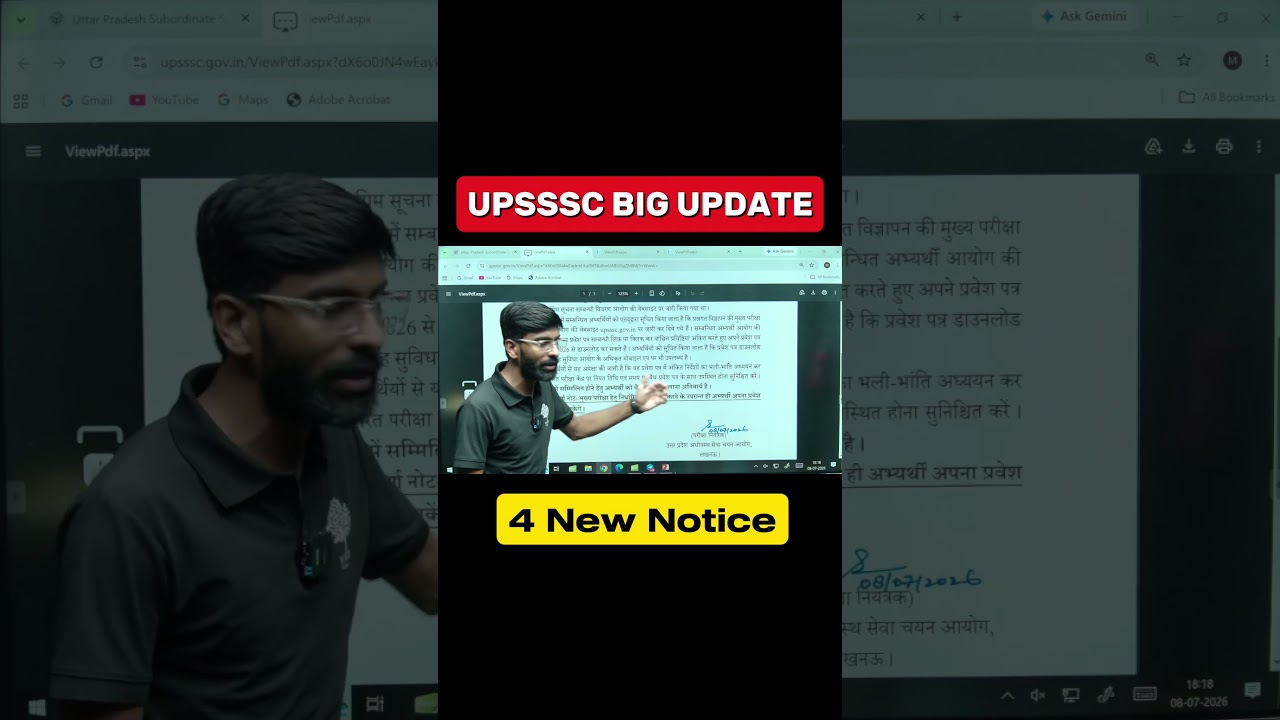UPSSSC BIG UPDATE 🚨 #upsssc #vksir