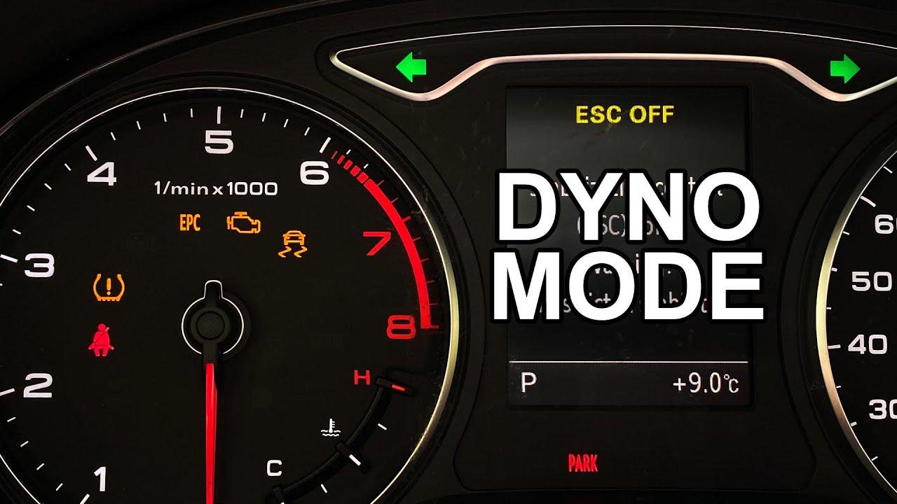 Audi A3 (8V) dyno mode activation