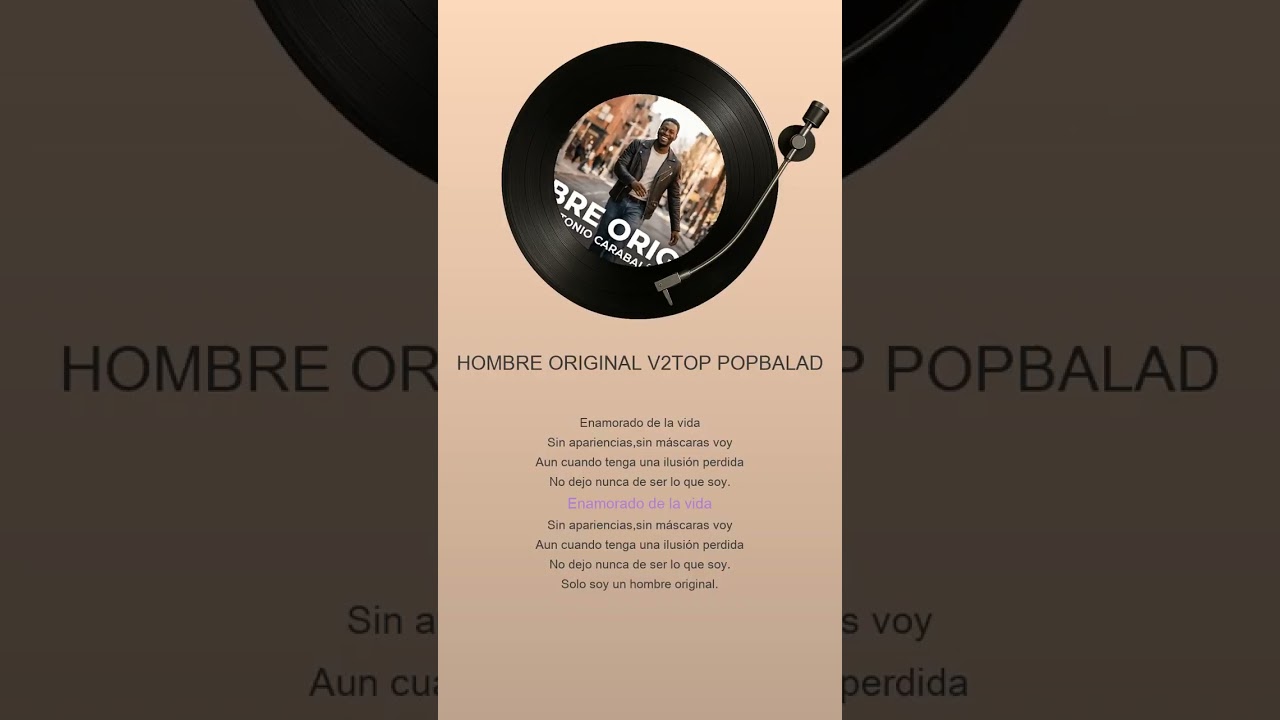 HOMBRE ORIGINAL V2TOP POPBALAD