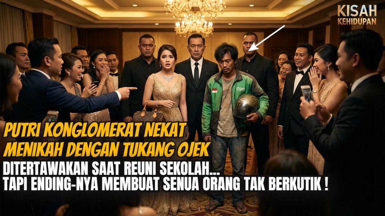 Putri Orang Kaya Menikah dgn Tukang Ojek, Dihina saat Reuni Tapi Semua Terdiam Saat Ayahnya Muncul