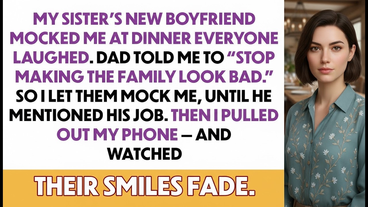 My Sister's New Boyfriend Mocked Me At Dinner—Everyone Laughed...Until