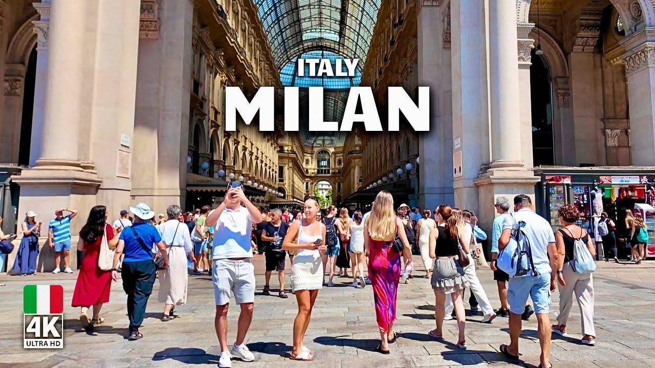 Milan, Italy 🇮🇹 4K HDR Walking Tour | Fashion Capital | Captions & City Sounds