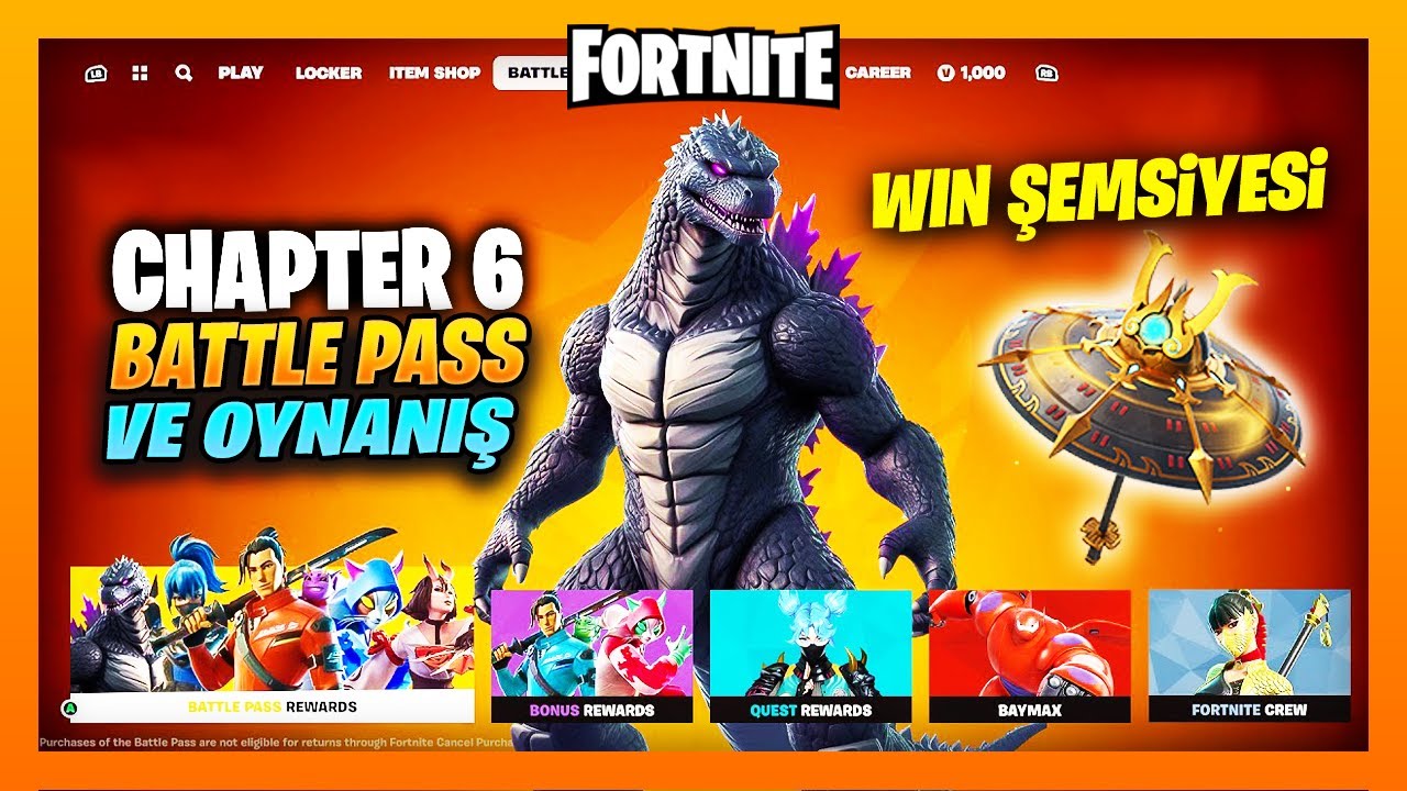 YENİ SEZON CHAPTER 6 SAVAŞ BİLETİ VE HARİTA GELDİ ! Fortnite Battle Royale