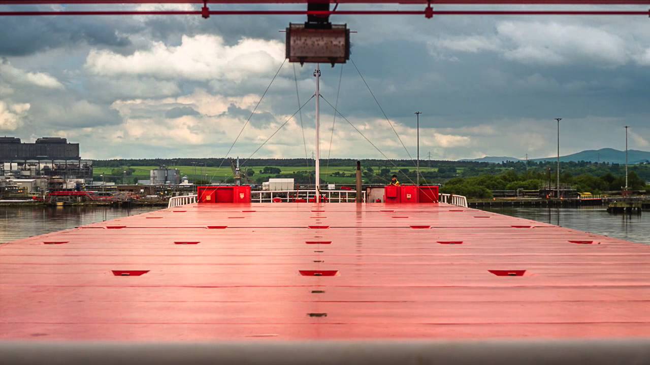 MV Prudence at Grangemouth Dock, Scotland