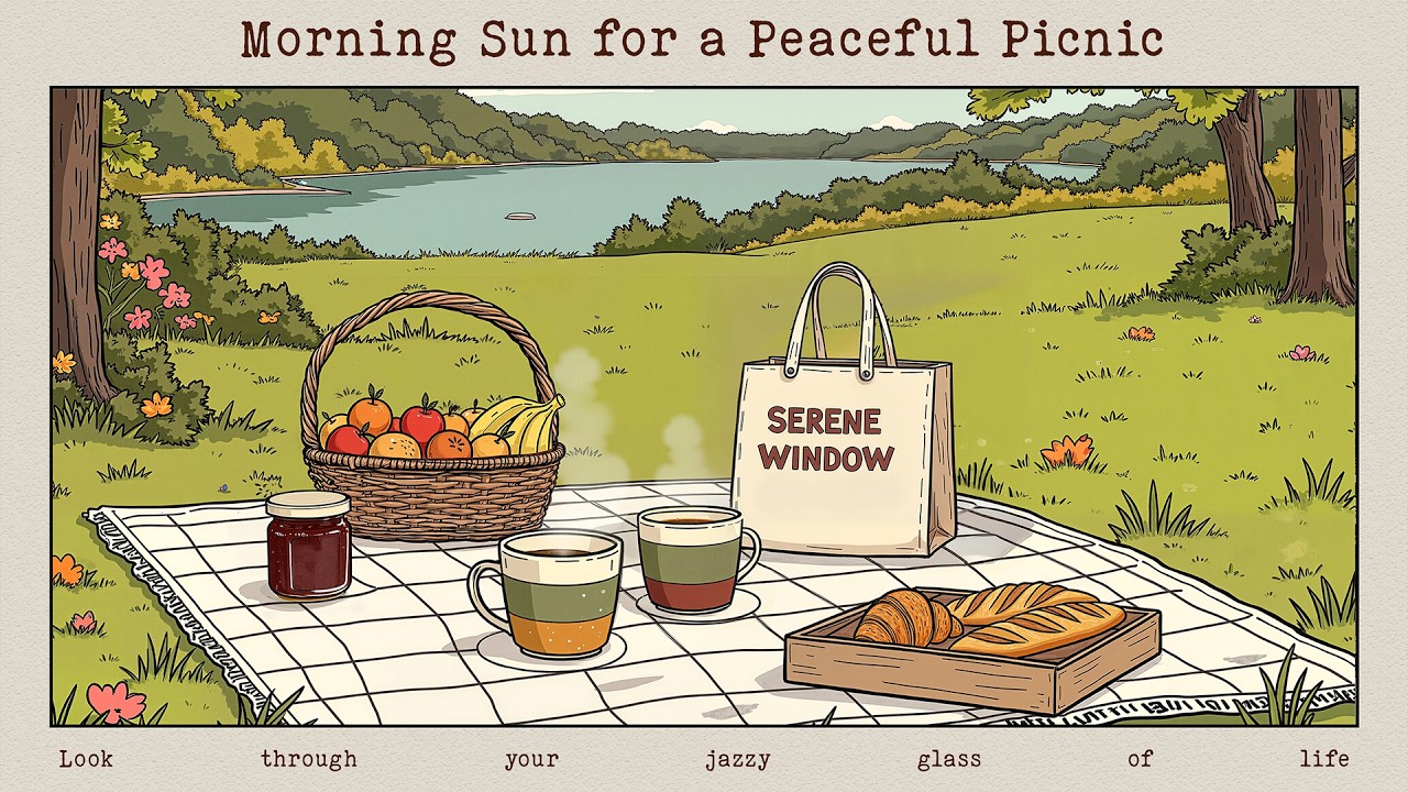 sip tea & enjoy bread on a sunny picnic, when the morning feels fresh again