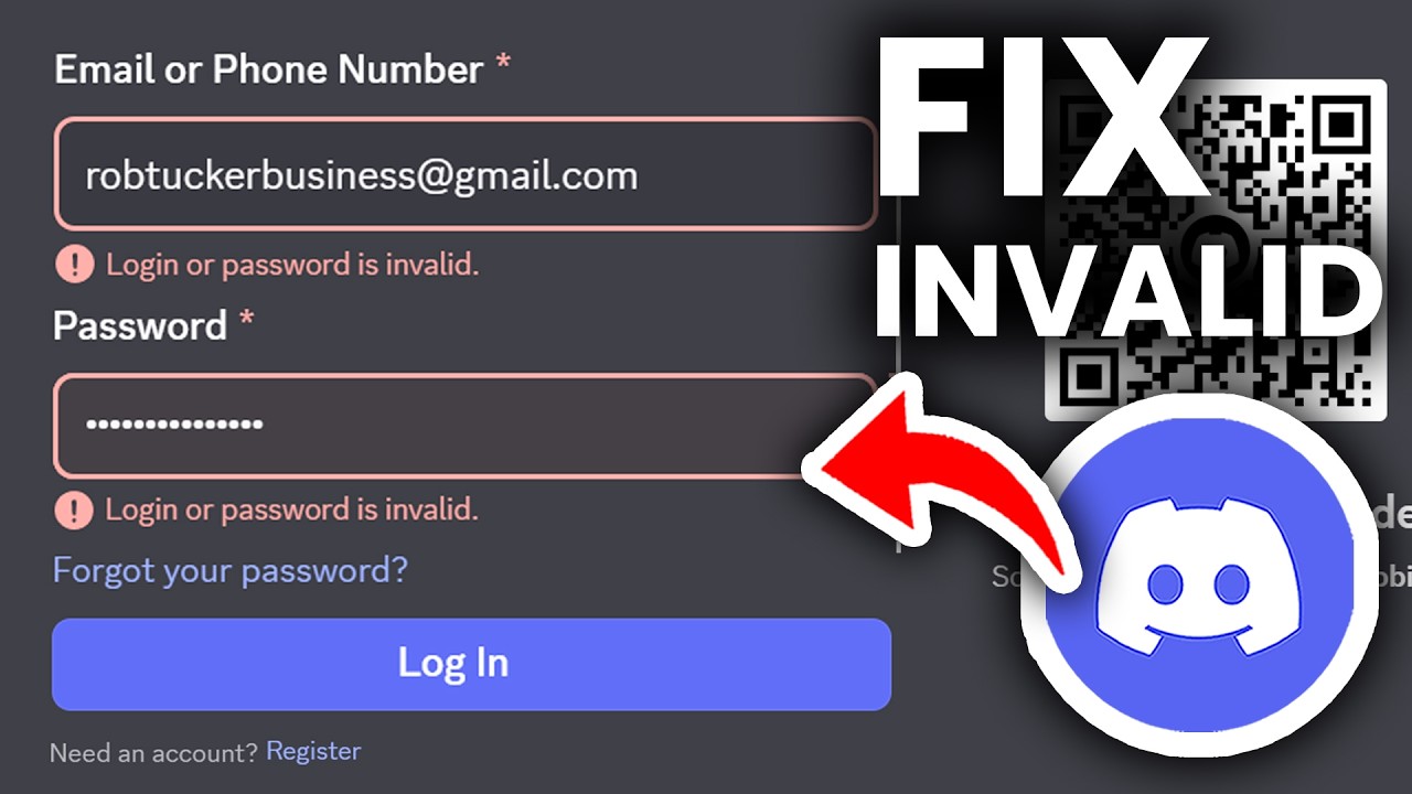 How To Fix 'Login or password is invalid' On Discord - Tutorial