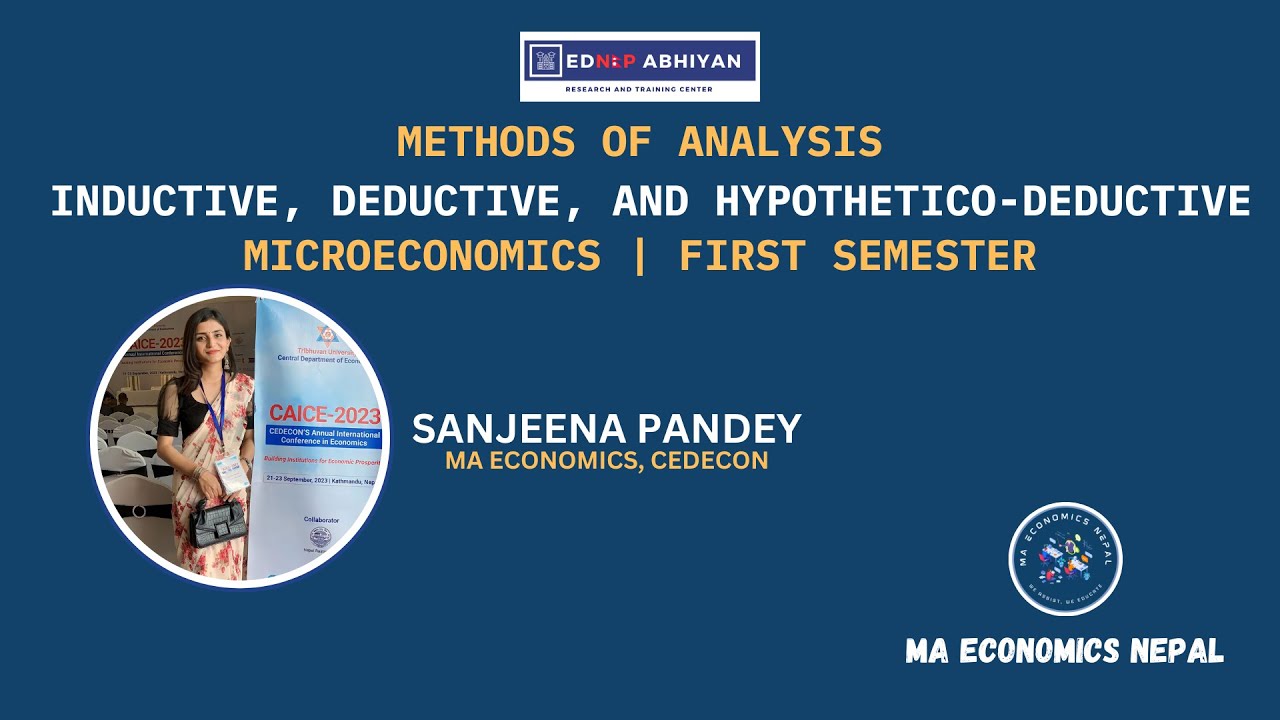 Methods of Analysis | Inductive, Deductive, and Hypothetico-Deductive | Sanjeena Pandey