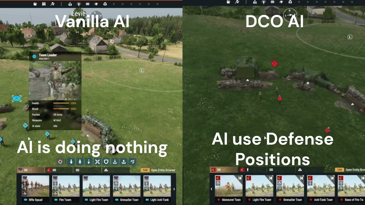 Arma Reforger DCO AI vs Vanilla AI Mini Comparison