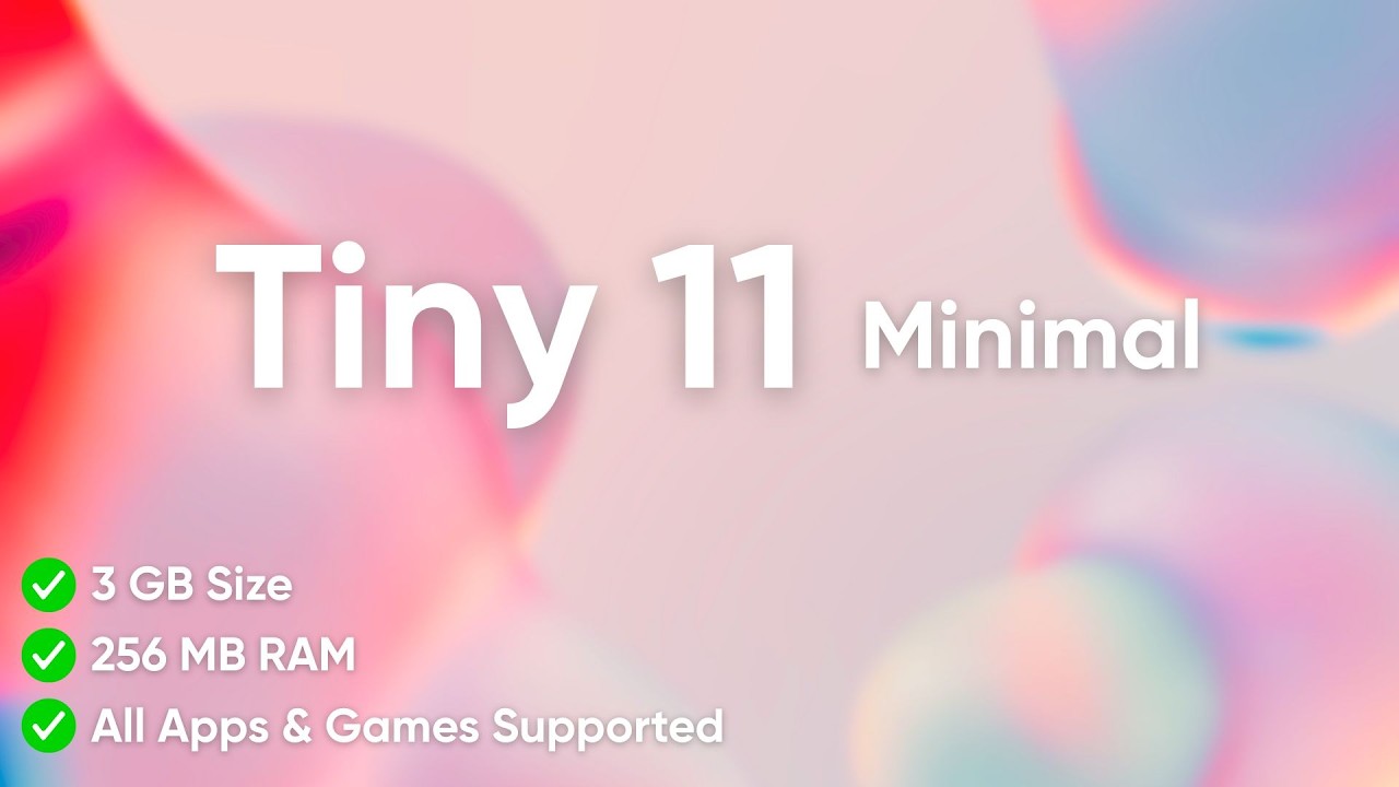Tiny 11 Minimal - Ultimate Gaming & Performance Build