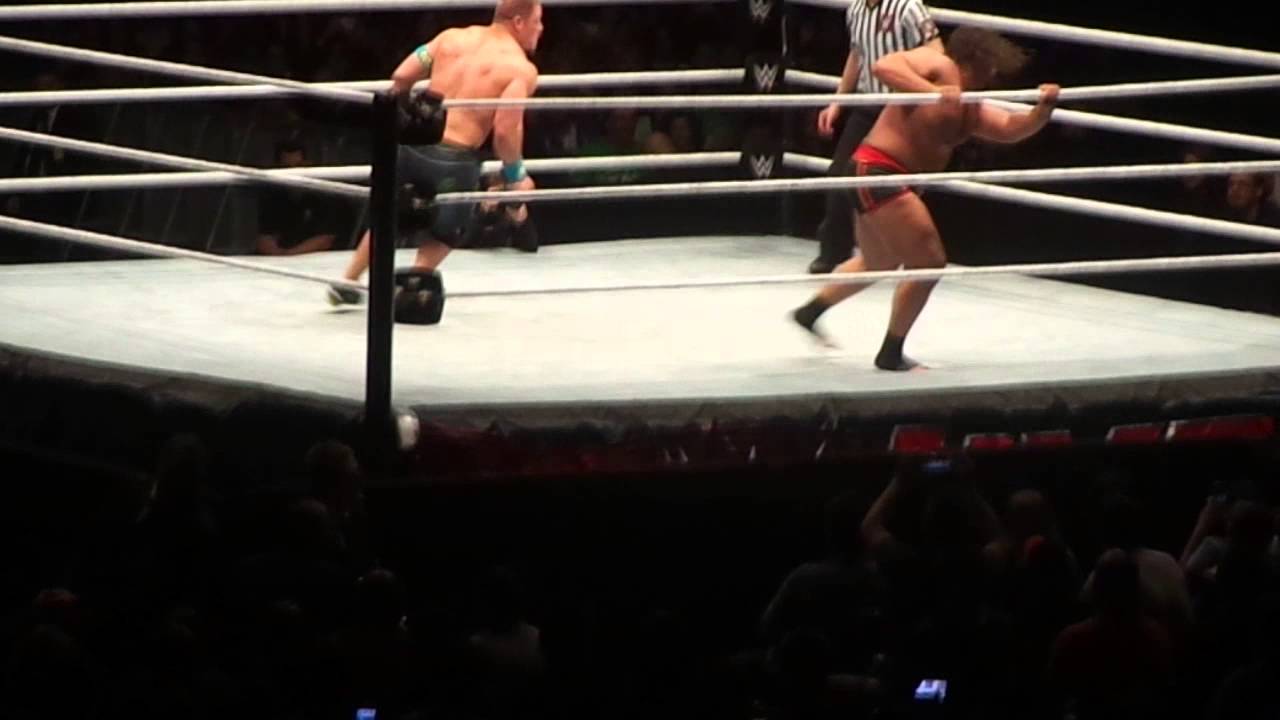 WWE Live Budapest John Cena vs. Rusev