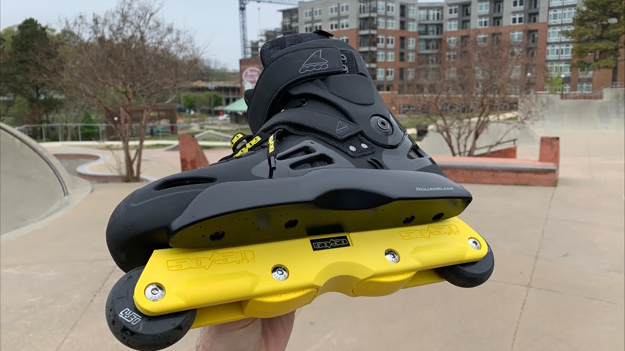 Rollerblade Solo and Yellow 50/50 frames