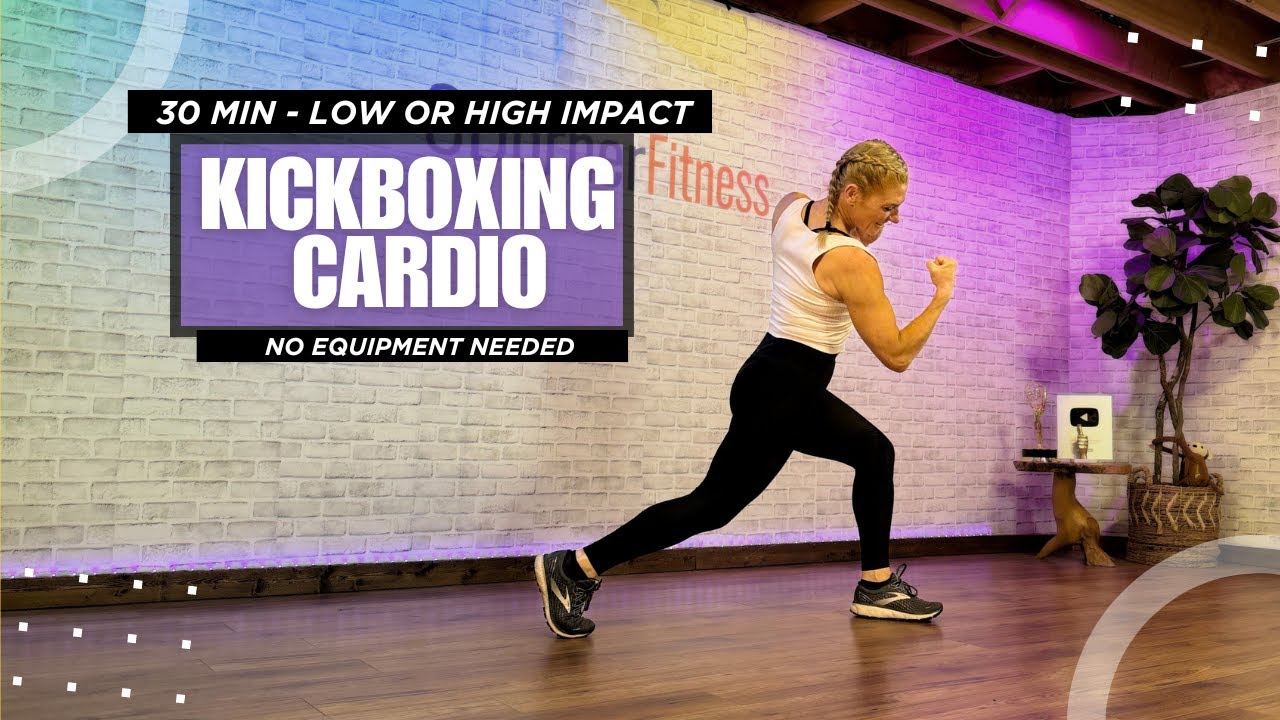 30 Min- CARDIO KICKBOXING ALL STANDING - No Equipment Needed