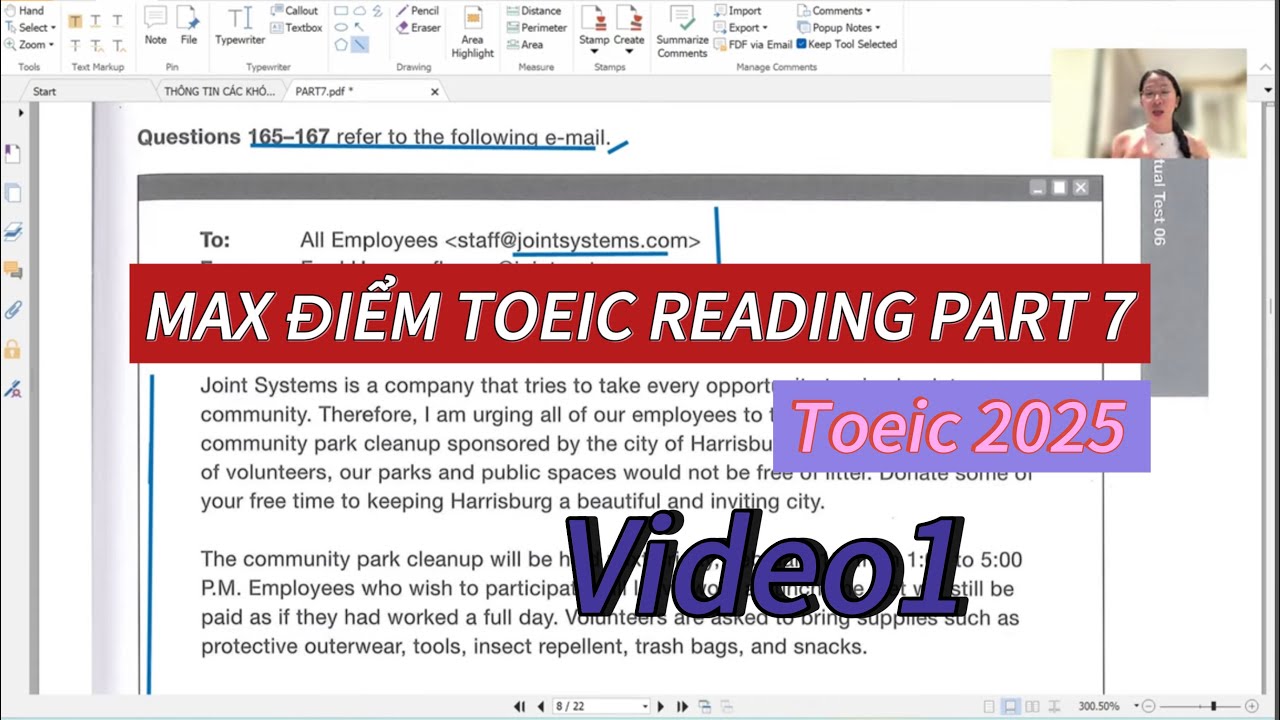 BÍ KÍP MAX ĐIỂM TOEIC READING PART 7 || CẬP NHẬT ĐỀ TOEIC 2025 || MS THẮM TOEIC
