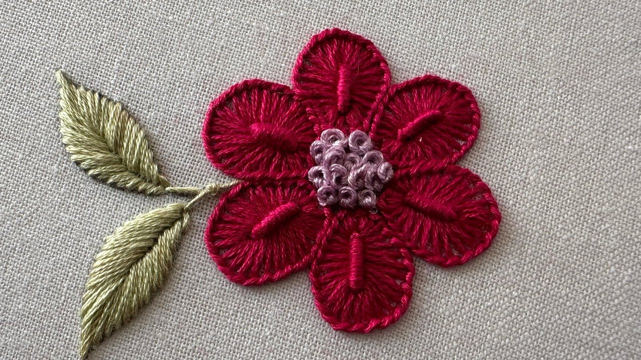 Very easy & very neat stiching hand embroidery design | hand embroidery 