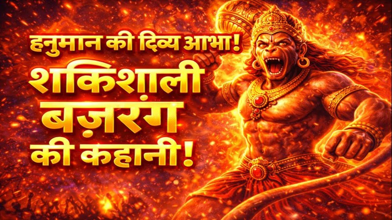 हनुमान की दिव्य आभा 🔥 | शक्ति • भक्ति • बजरंग बली | Powerful Devotional Song
